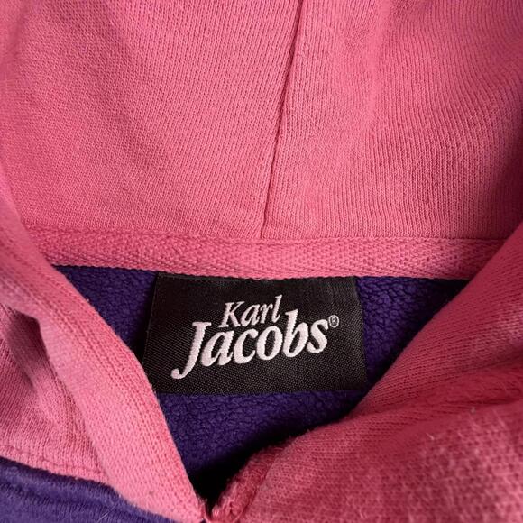 Karl Jacobs Colorblock Hoodie with Logo #1140 - Picture 2 of 8